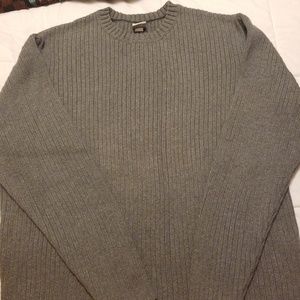 Great Heavy Duty, Grey, Ribbed Sweater